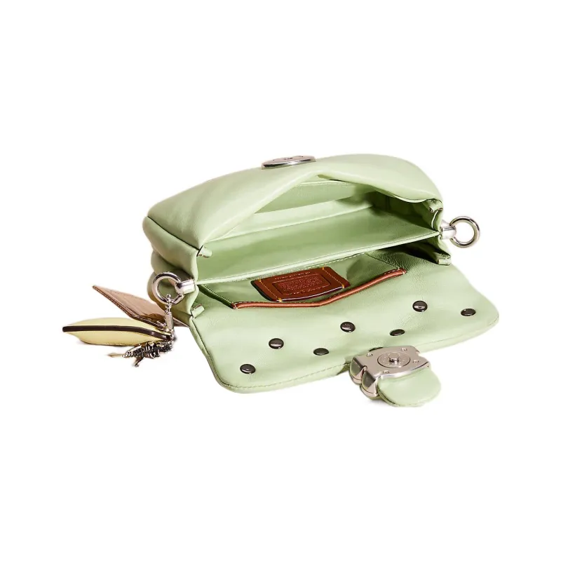 COACH Pillow Leather Cloud Bag Shoulder Bag Women's Grass Green-2