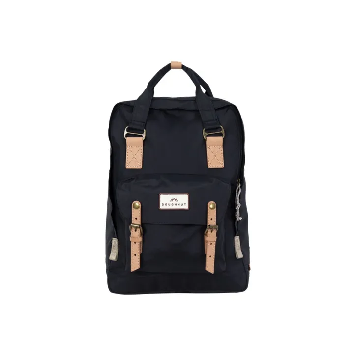 Doughnut Polyester Picnic Bag Backpack Large Size Unisex Dark Blue-0