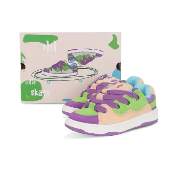 Ollieskate Skateboard Shoes Unisex Green Purple