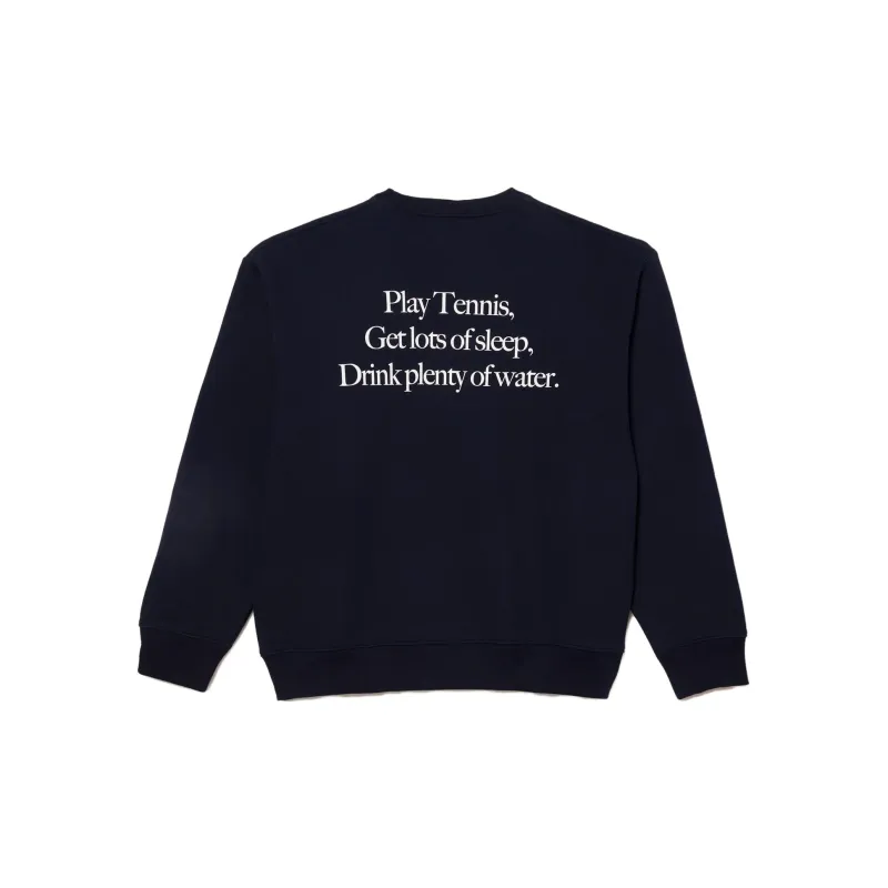 Sporty & Rich X LACOSTE Sweatshirts Unisex Blue-1