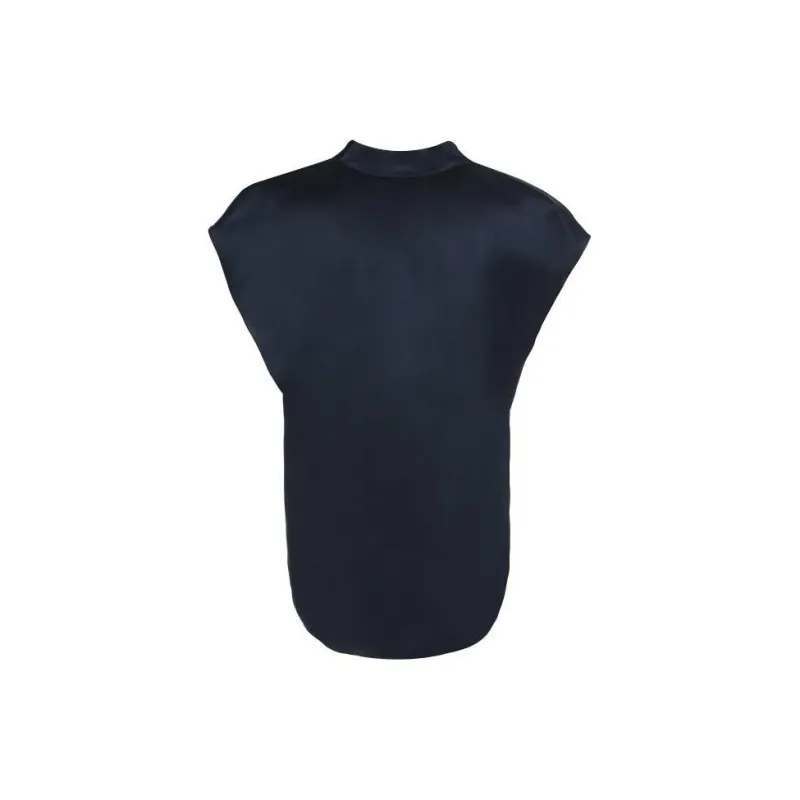 VINCE Split neck Silk Blouse-1