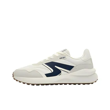 QIAODAN Height Increasing Rebound Low Top Qiu Technology Casual Running Shoes Men's Blue White