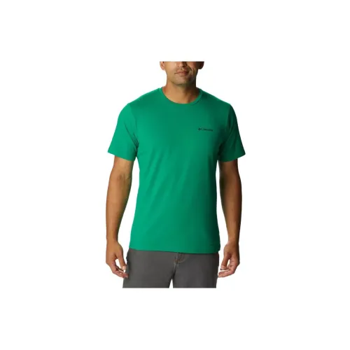 Columbia Tech Trail T-Shirts Men Green