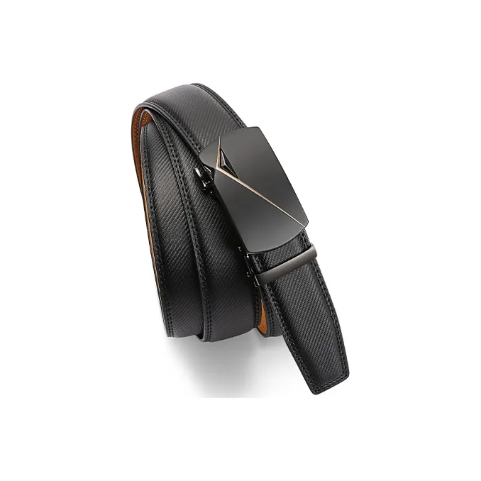 FREE RABBITⅡ Business Jeans With Automatic Buckle Leather Belts Men's 3.5cm-8