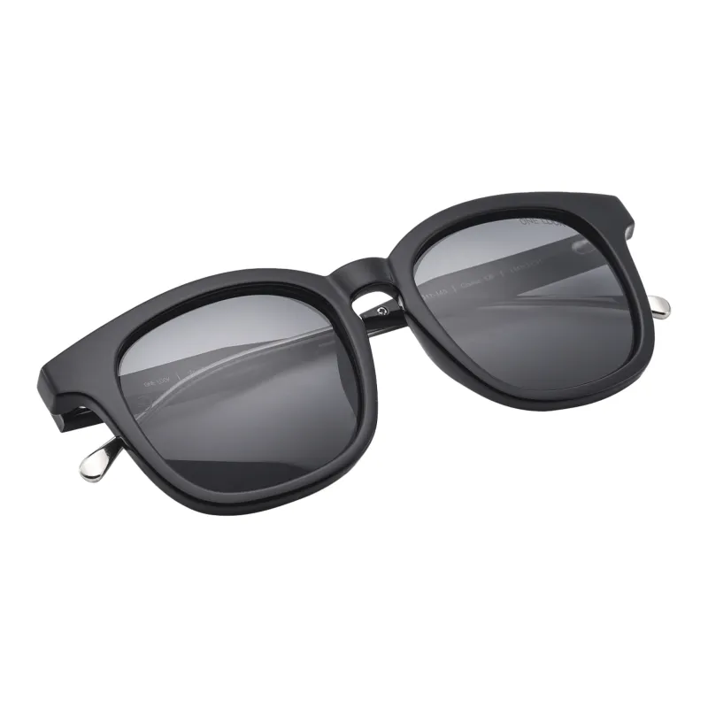 Sijue TR/Memory Plastic Round Sunglasses Unisex Black Frame/Leopard Print Frame-1