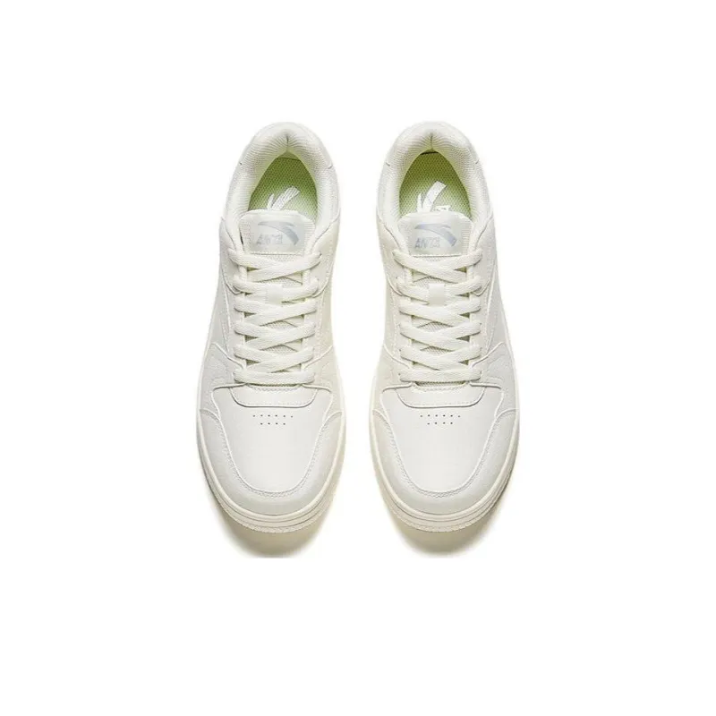 Anta Height Increasing Low Top Skateboard Shoes Men's White-1