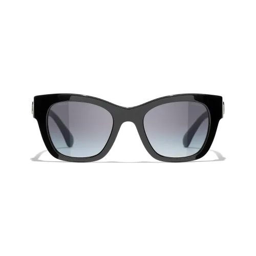 CHANEL Sunglasses Women's Black