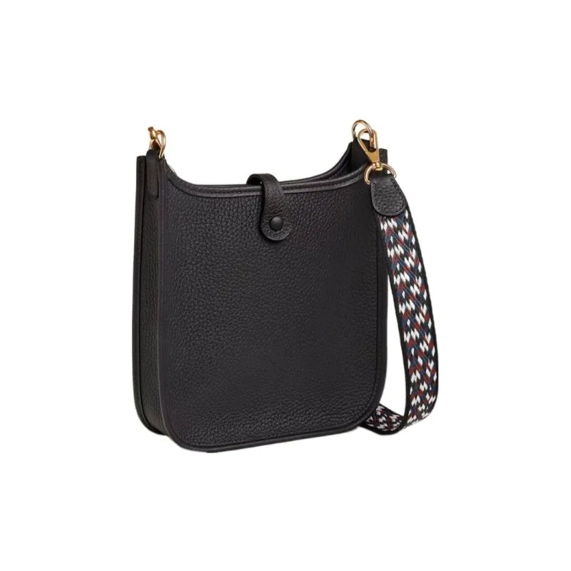 HERMES Evelyne Clemence Bullock Leather Crossbody Bag, Shoulder Bag Women's Black-2