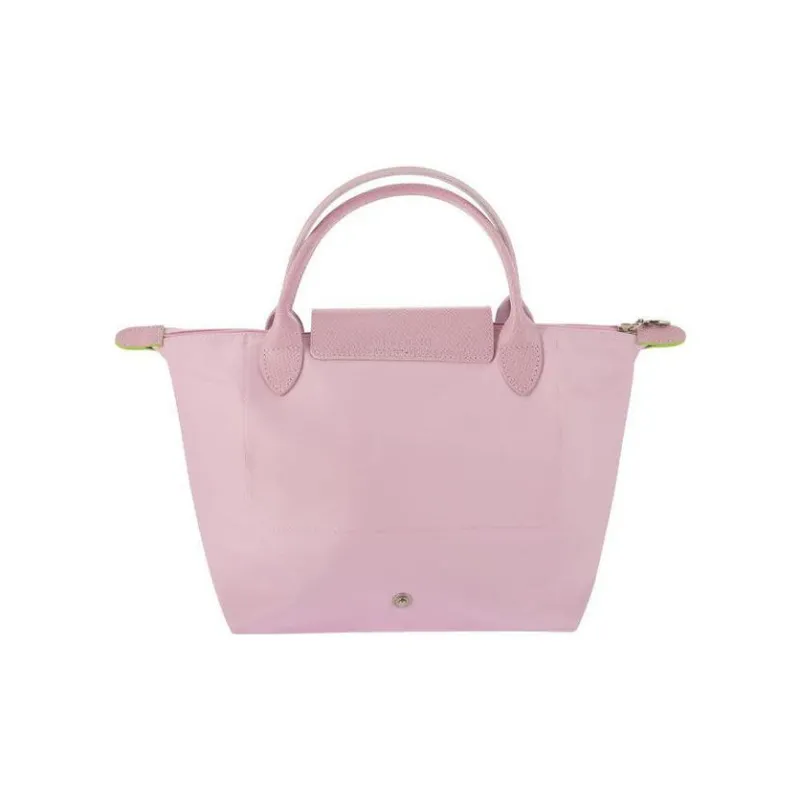 LONGCHAMP Le Pliage Green Cow Leather Handbag Small Size Women's Pink-3