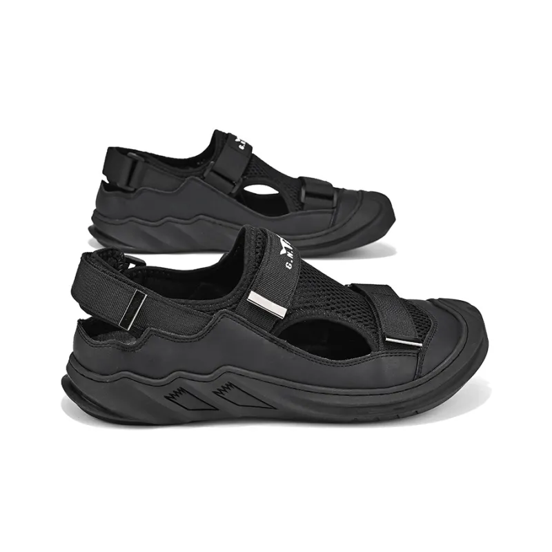 G.N.SHIJIA Casual Shoes Men Low Top Black/Beige-3
