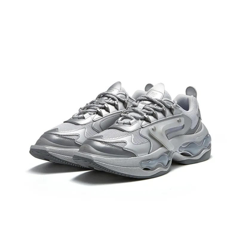 FILA FUSION Nebula Casual Shoes Women's Low Top Gray/Silver-3