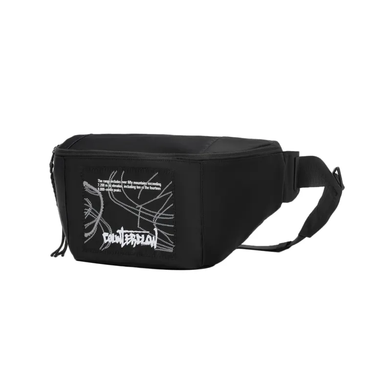 LiNing Polyester One Shoulder Crossbody Fanny Pack Regular Unisex Black-0