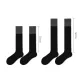 [Calf Socks]Black 1 Pair+[over-The-Knee Socks]Black 1 Pair