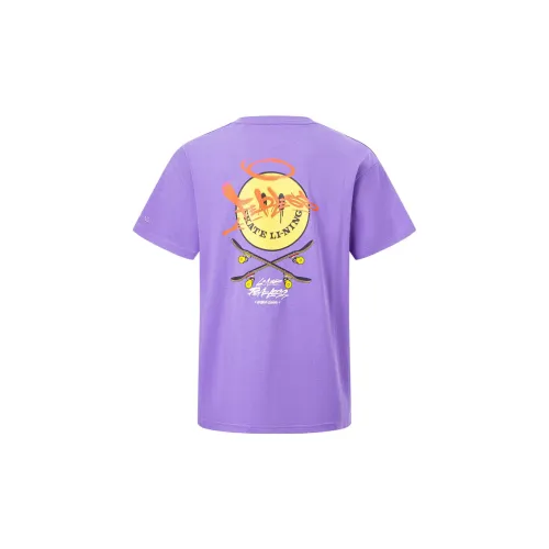 LiNing T-Shirts Unisex Bellflower Purple