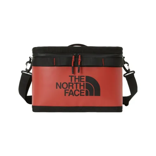 THE NORTH FACE Polyester Shoulder Bag Crossbody Bag Medium Size Unisex Red/Black