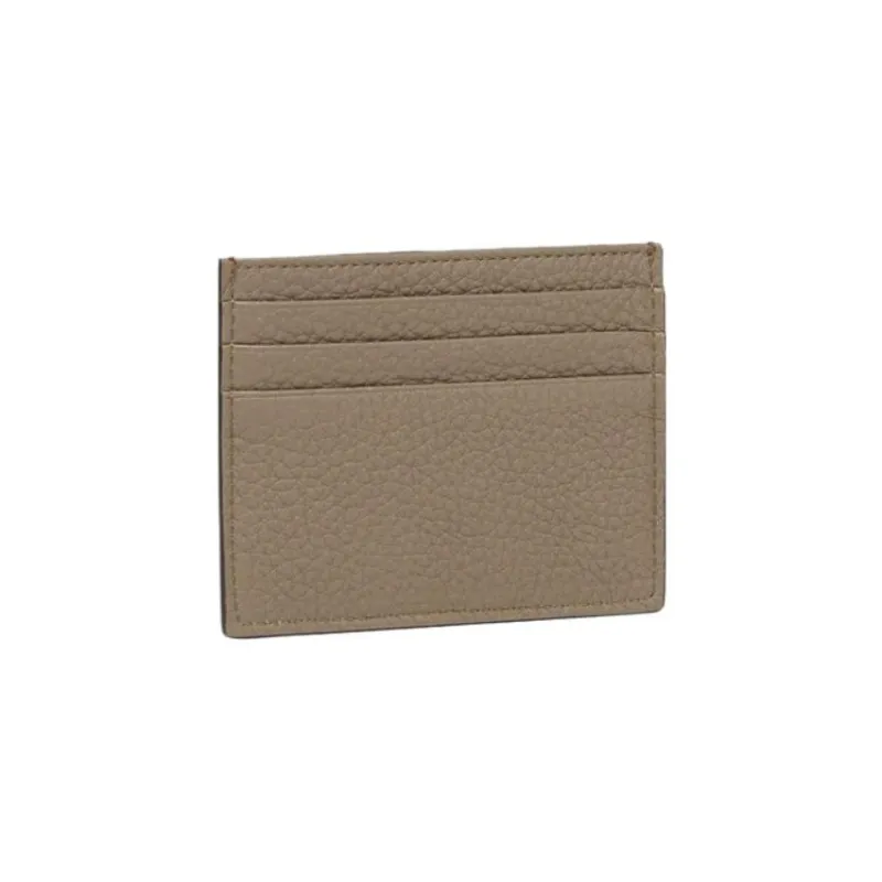 FENDI Cow Leather Card Holder Card Holder Men's Burgundy-2