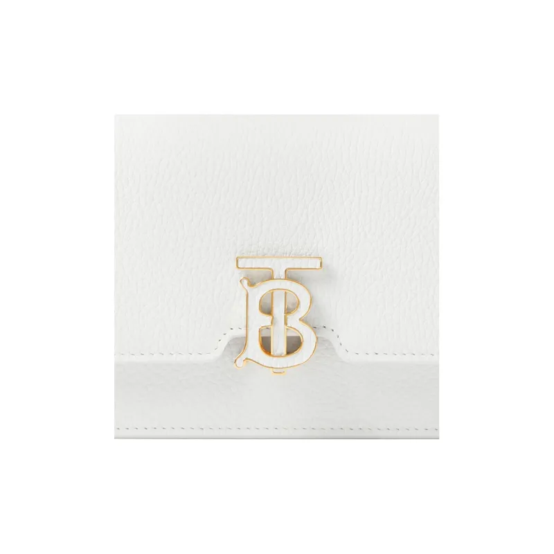 Burberry Calfskin Shoulder Bag, Crossbody Bag Mini Women's White-4