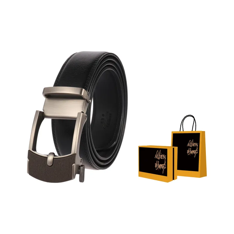 ALIEN BANG Cow Leather Leather Belts Men's Width 3.5CM-1