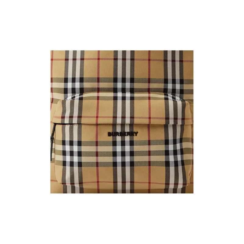 Burberry Check Backpack Archive Beige-4