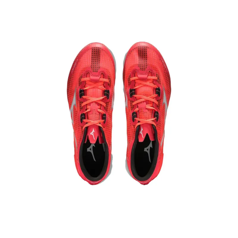 Mizuno X-Laser Durable Breathable Low-Top Training Running Shoes Unisex Red Gray-2