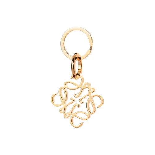 LOEWE Anagram Keychains Women's Gold