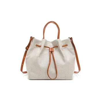 Furla Gioia Grained Leather Bucket Bags Shoulder Bag Crossbody Bag Mini Women's White