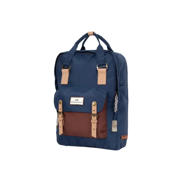 Doughnut Polyester Picnic Bag Backpack Large Size Unisex Dark Blue-17
