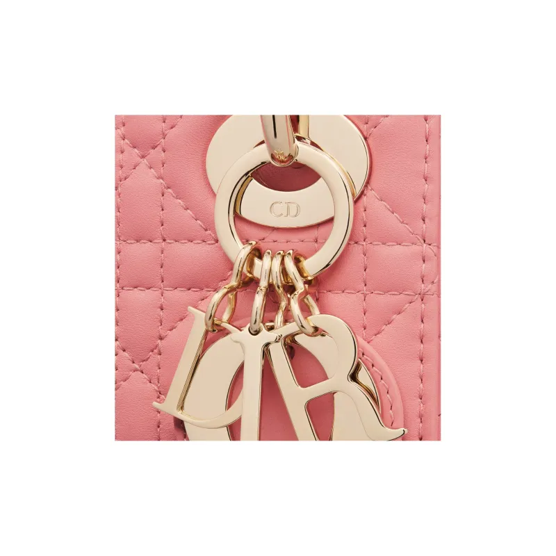 DIOR Lady Dior Sheepskin Dior Bag Shoulder Bag Crossbody Bag Handbag Mini Women's Light Pink-5