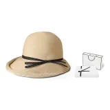 Natural Straw-Black Strap