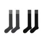 [over-The-Knee Socks]Black 1 Pair+Dark Gray 1 Pair