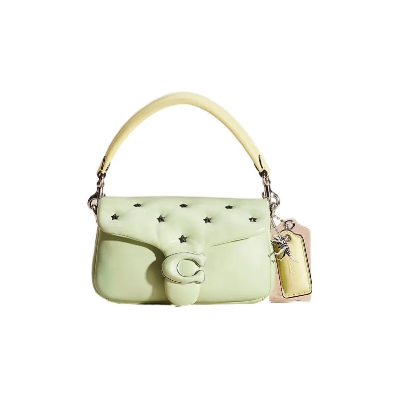 COACH Pillow Leather Cloud Bag Shoulder Bag Women's Grass Green-0