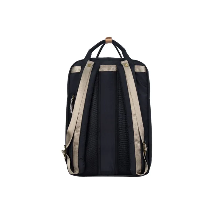 Doughnut Polyester Picnic Bag Backpack Large Size Unisex Dark Blue-2