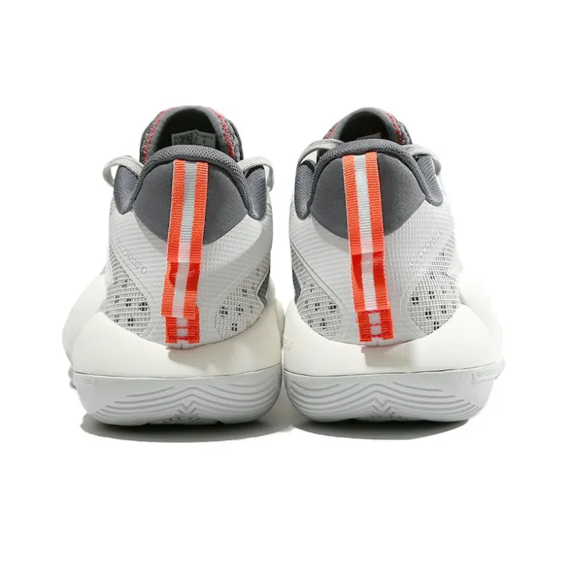 LiNing Cushioning Wear Resistant Low Top Basketball Shoes Men's Gray-4