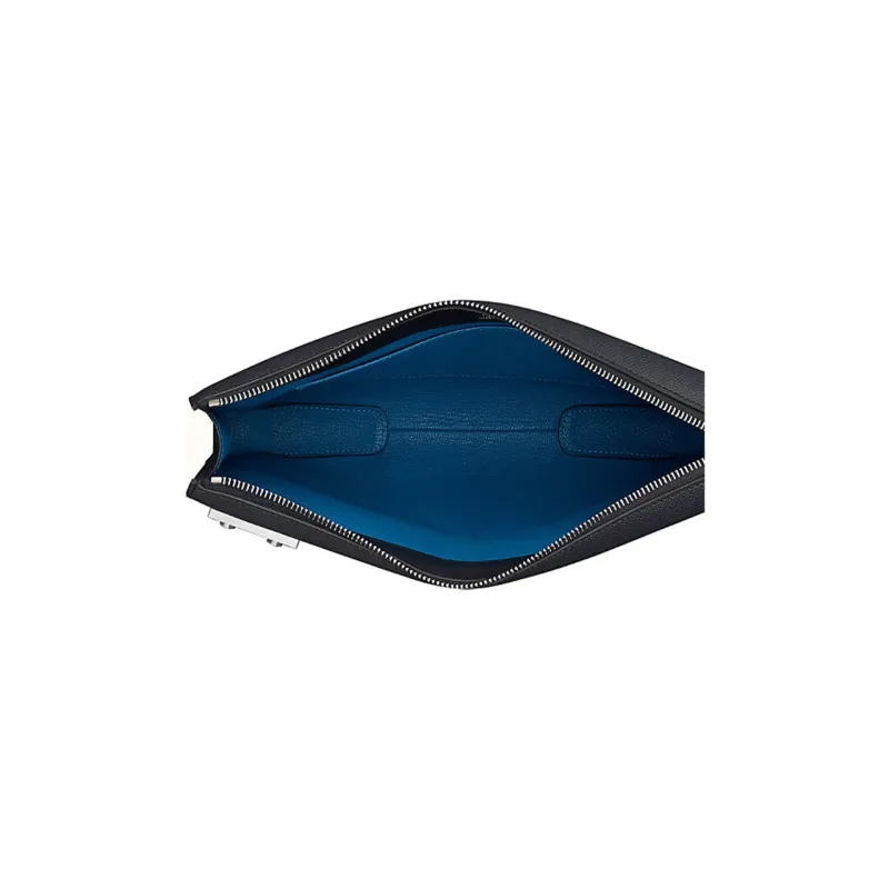 HERMES Calfskin Clutch Small Size Men's Multicolor-3