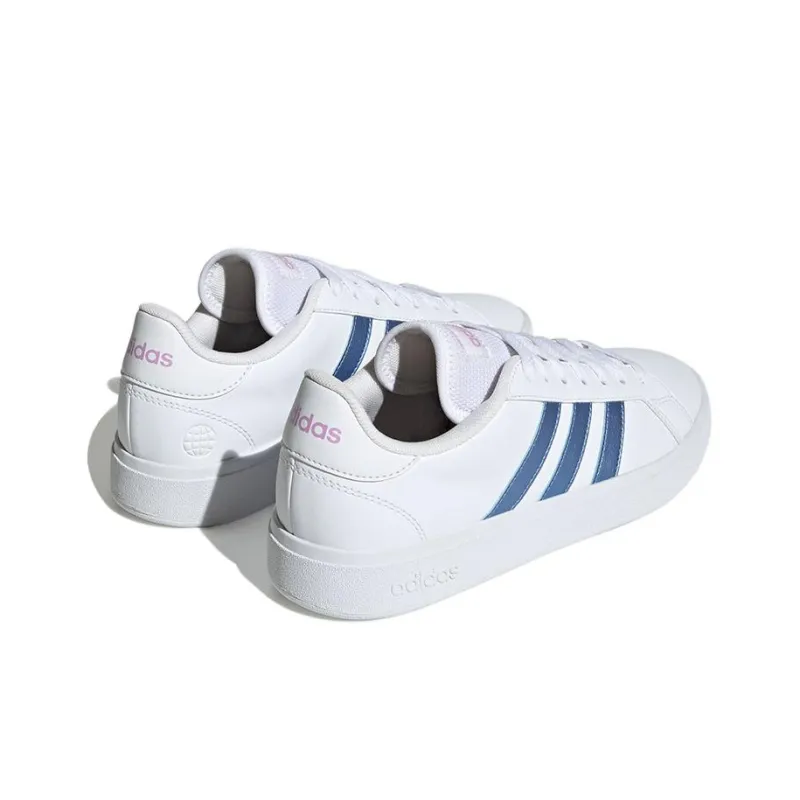 Adidas Neo Grand Court 2.0 'White Metallic Blue' Women's-3