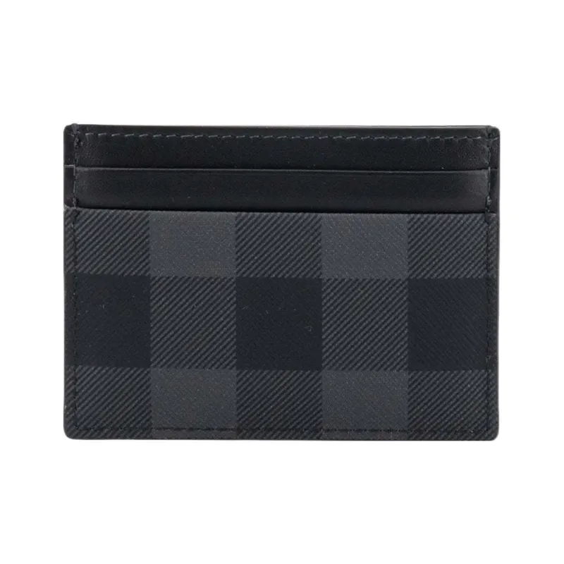 Burberry Cotton Wallet, Card Holder Men's Black Gray-4