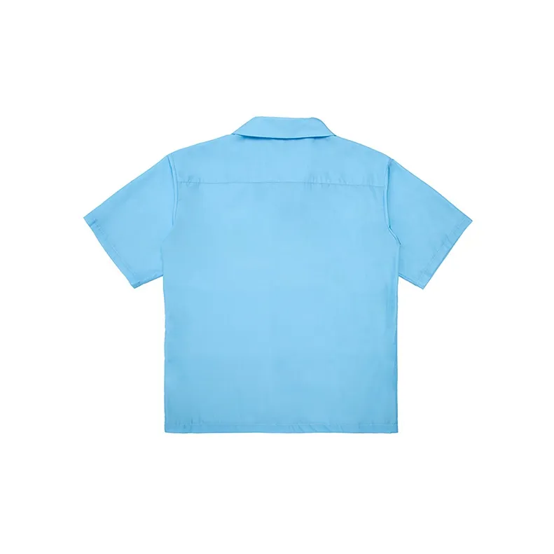 EMPTY REFERENCE Short Sleeved Shirt Unisex Blue-1