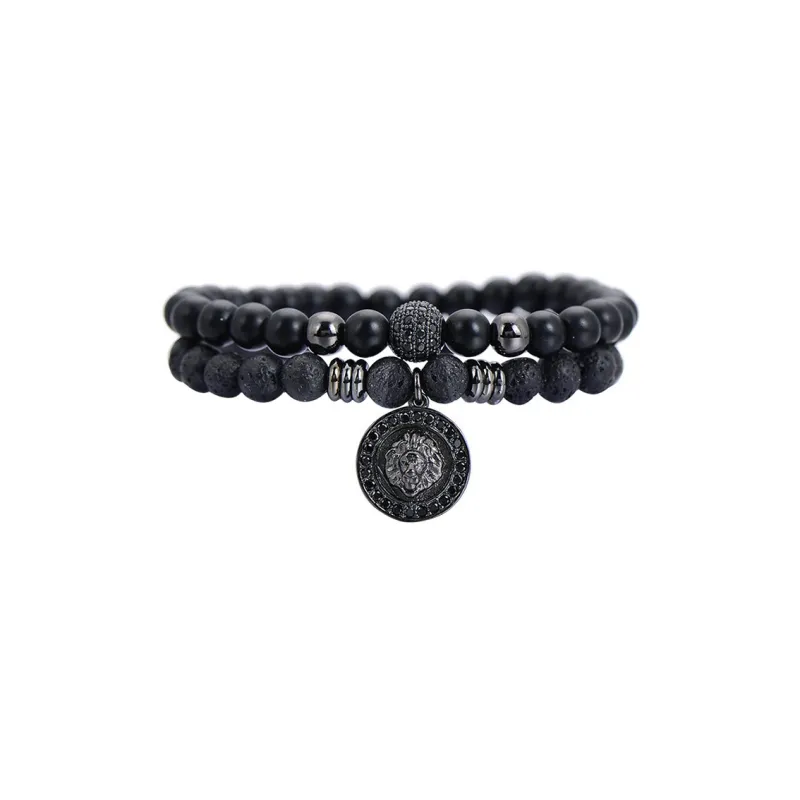 MUSTKOO Obsidian Bracelets Unisex-0