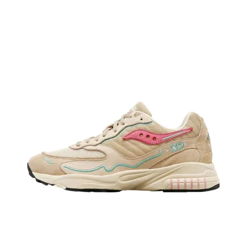 saucony 3D Grid Hurricane Premium 'Cream Pink'