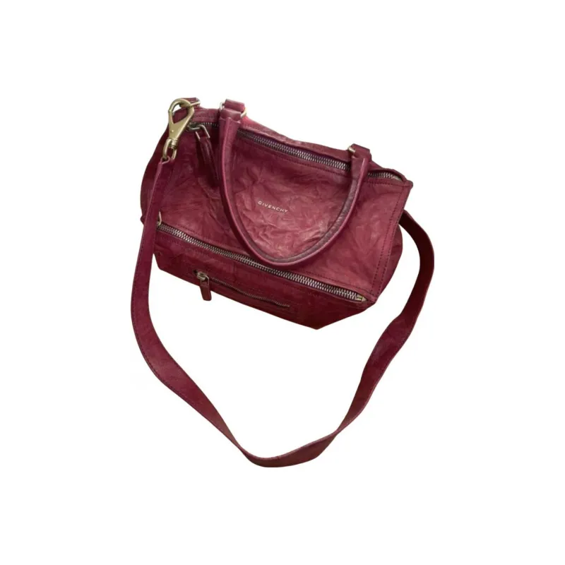 GIVENCHY Pandora Leather Handbag Medium Size Women's Fuchsia-2