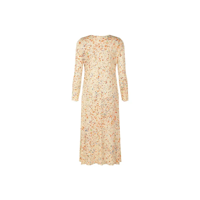 PLEATS PLEASE ISSEY MIYAKE FW22 Long Sleeved Dress Women's Yellow-1