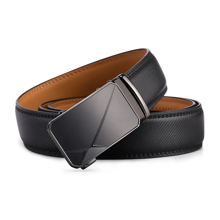 FREE RABBITⅡ Business Jeans With Automatic Buckle Leather Belts Men's 3.5cm-5