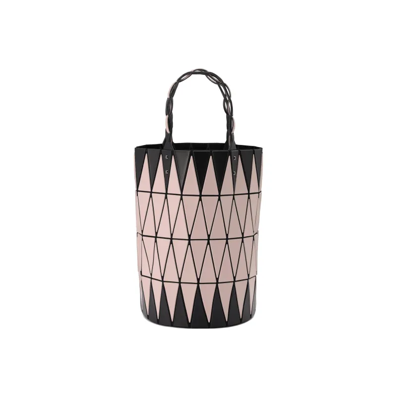 ISSEY MIYAKE Basket Vinyl Chloride Resin Basket Bag Handbag Regular Women's Black & Light Beige-0