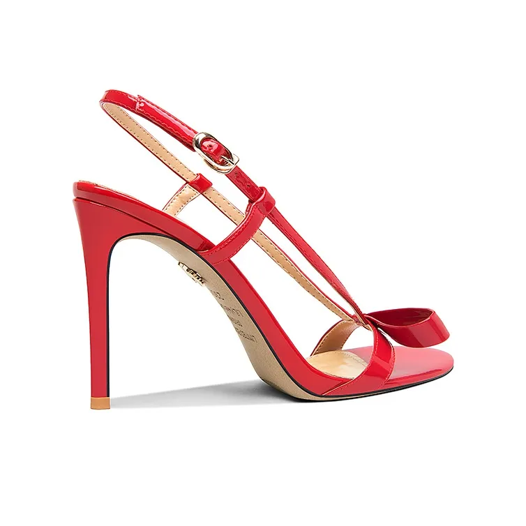 Lily Wei Qionghua High Heels 10cm Women's Red-1