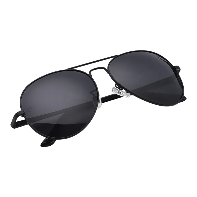 Sijue Aviator Sunglasses Unisex Gold Frame/Black Frame-6