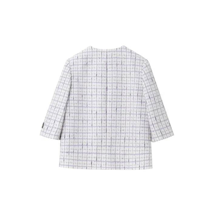 OVV Jackets Women's Light Purple Plaid 09-1