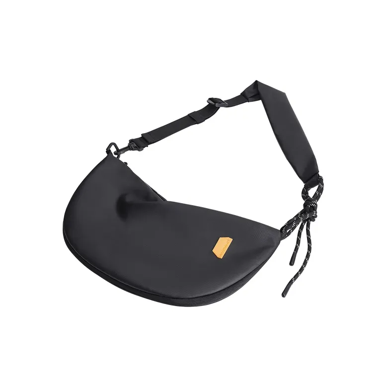 BAGSMART PU Dumpling Bag Crossbody Bag Regular Unisex Khaki/Functional Grey/Punk Black-13