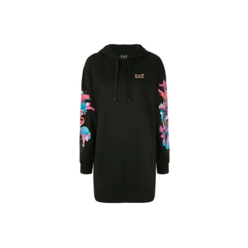 EMPORIO ARMANI Long-Sleeved Dresses Women's Black