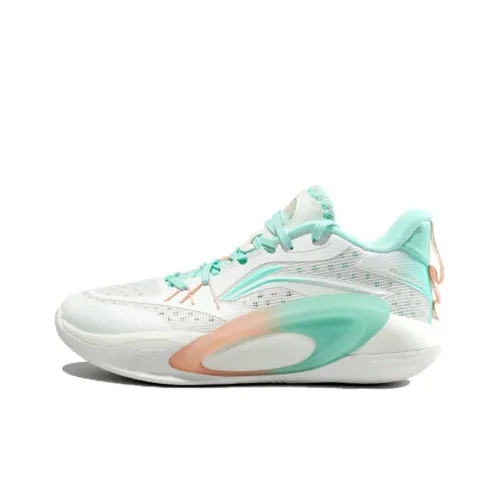 LiNing Cushioning Wear Resistant Mid Top Basketball Shoes Men's Green