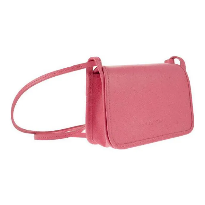 LONGCHAMP Le Foulonné Cow Leather Shoulder Bag Crossbody Bag Wallets Women's Pink-3